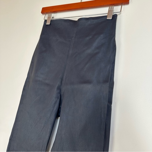 SABLYN Jessica Leather Zipper Pants in Navy Blue Size Small - Picture 5 of 13